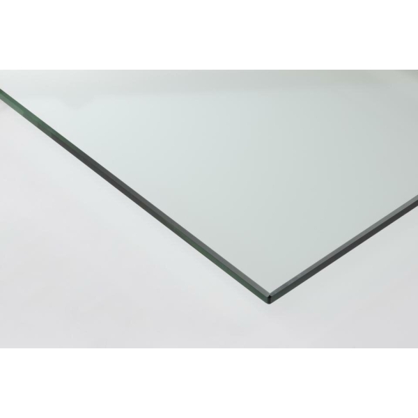 Stół Heaven 119 cm okragły czarny/ transparentny - ACTONA