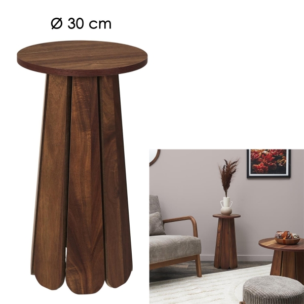 Stolik boczny Will 30cm orzech - Intesi