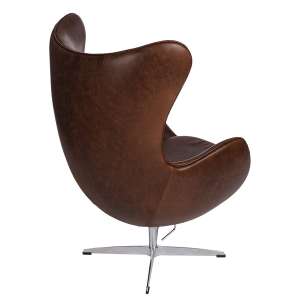 Fotel Jajo brązowy ciemny vintage Premium - D2 DESIGN