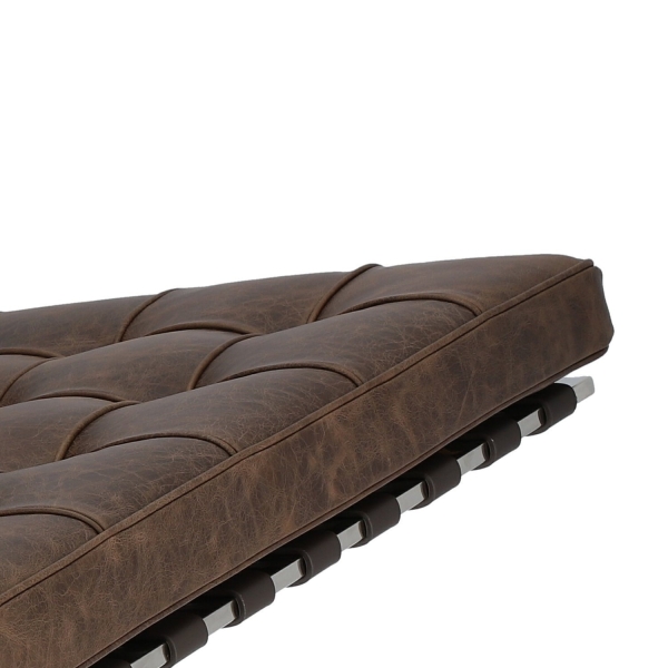 Fotel BA1 brązowy ciemny vintage - D2 DESIGN