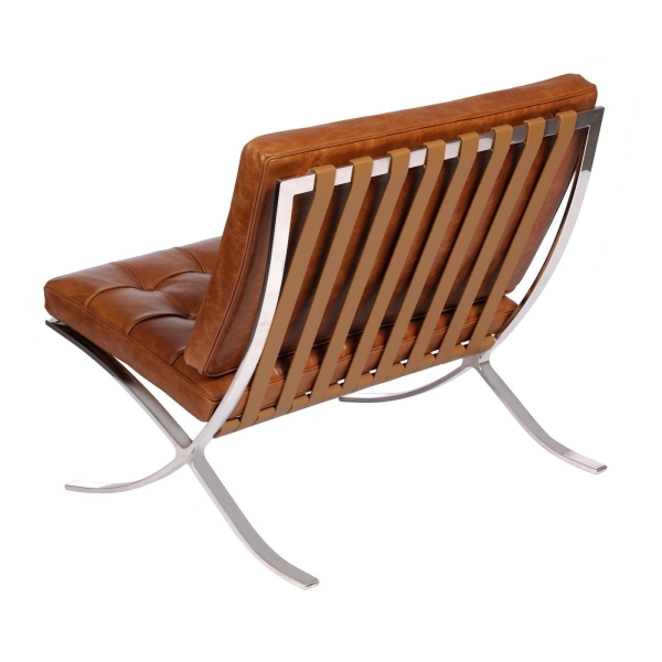 Fotel BA1 brązowy jasny vintage - D2 DESIGN