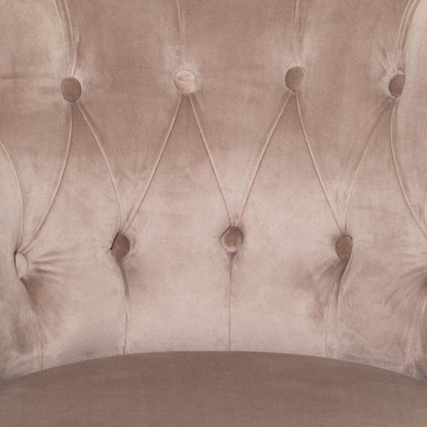 Fotel Sixtine velvet beżowy ciemny - Atmosphera