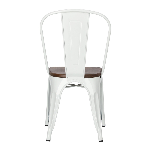 Krzesło Paris Wood białe sosna orzech - D2 DESIGN