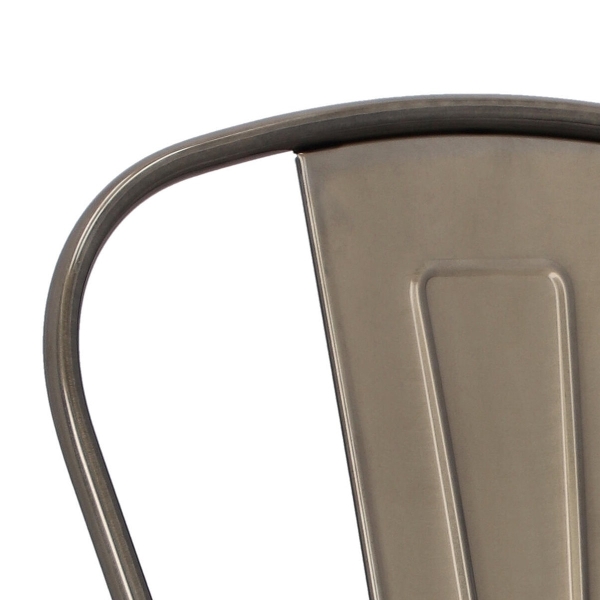 Krzesło Paris Wood metaliczne sosna orzech - D2 DESIGN