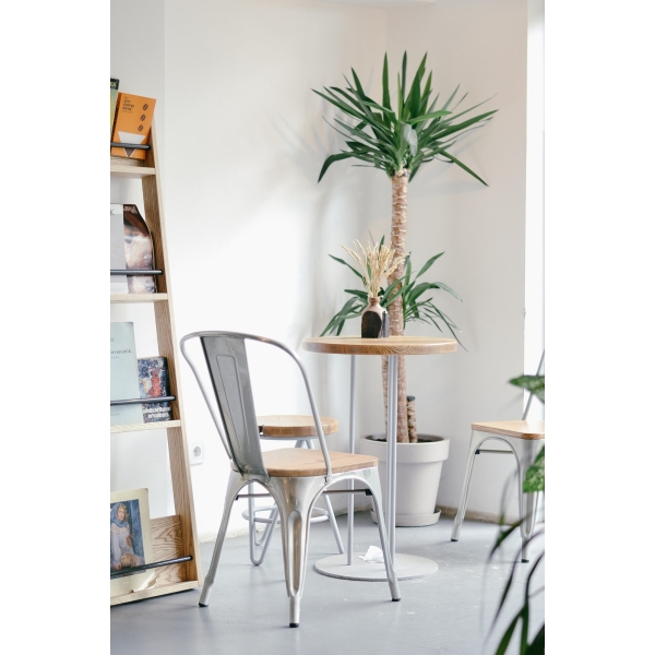 Krzesło Paris Wood białe sosna naturalna - D2 DESIGN