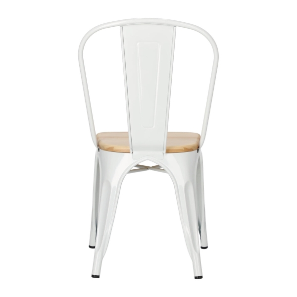 Krzesło Paris Wood białe sosna naturalna - D2 DESIGN