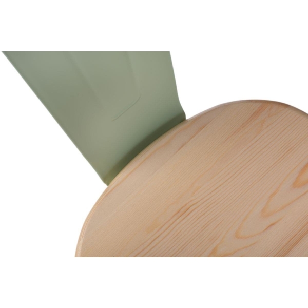 Krzesło Paris Wood zielone sosna naturalna - D2 DESIGN