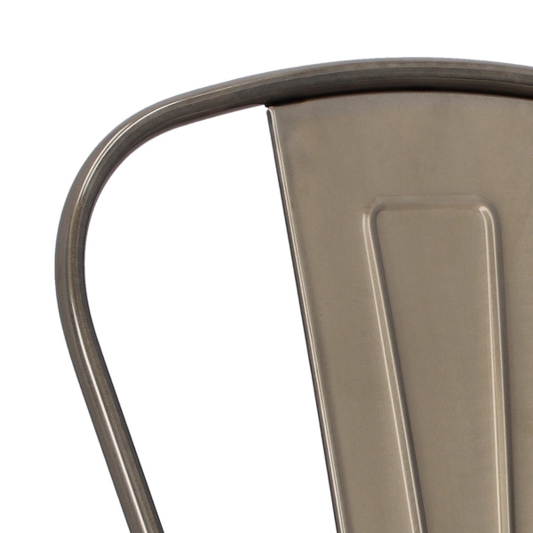 Krzesło Paris Wood metaliczne sosna naturalna - D2 DESIGN