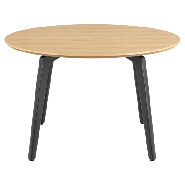 Stół Cadiz okrągły 120cm naturalny/czarny - ACTONA