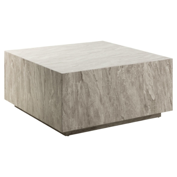 Stolik kawowy Dice 90x90cm marmur szary - ACTONA