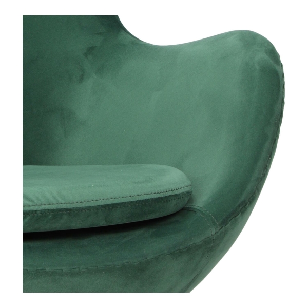 Fotel Jajo Velvet zielone/ złota podstawa - D2 DESIGN