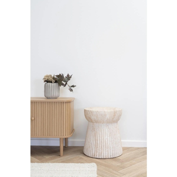Stolik kawowy Bonn 37cm kamień - House Nordic