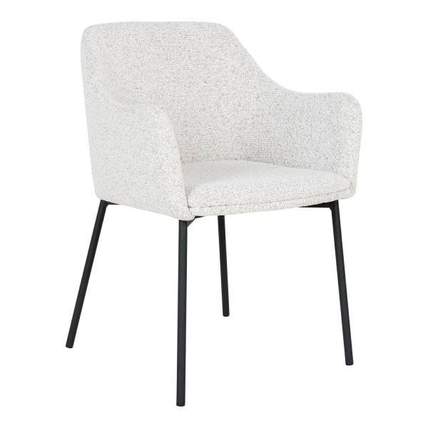 Krzesło Melilla boucle białe/ czarne - House Nordic