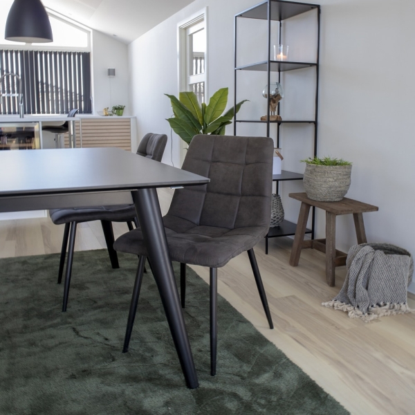 Krzesło Middelfart szare ciemne/ czarne - House Nordic
