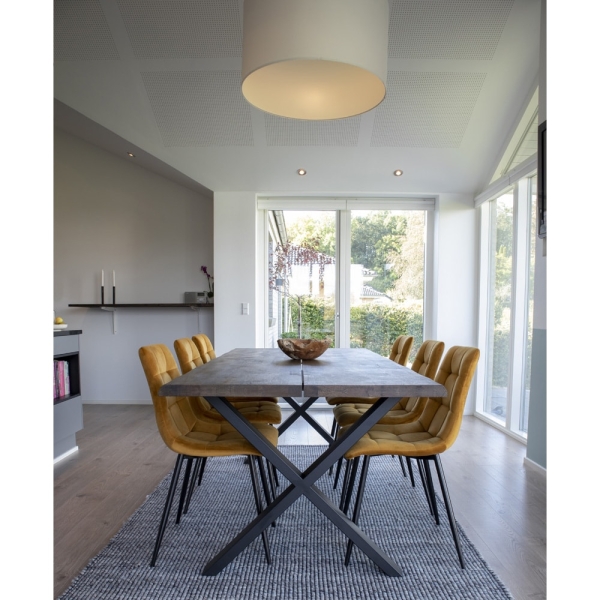 Krzesło Middelfart żółty VIC/ czarne - House Nordic