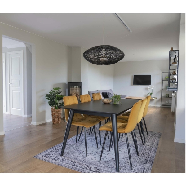 Krzesło Middelfart żółty VIC/ czarne - House Nordic