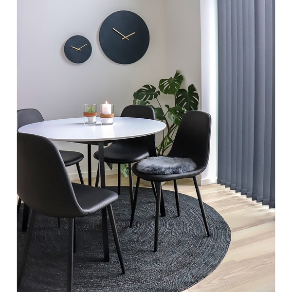 Krzesło Stockholm czarne PU/ czarne - House Nordic