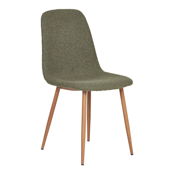 Krzesło Stockholm boucle zielone/ naturalne - House Nordic