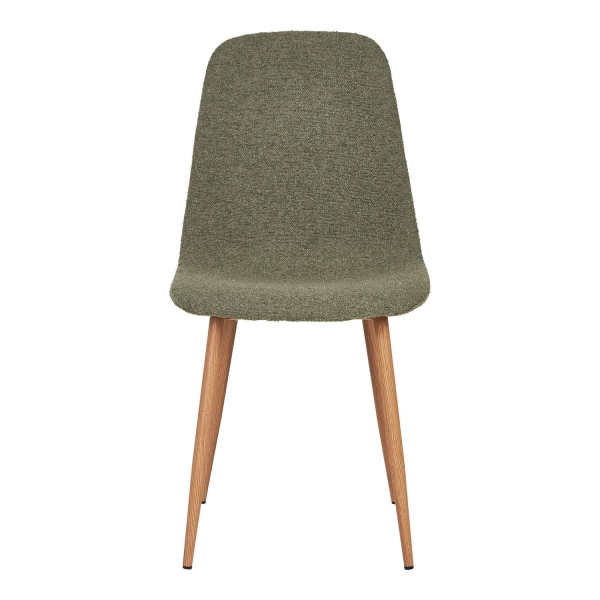 Krzesło Stockholm boucle zielone/ naturalne - House Nordic