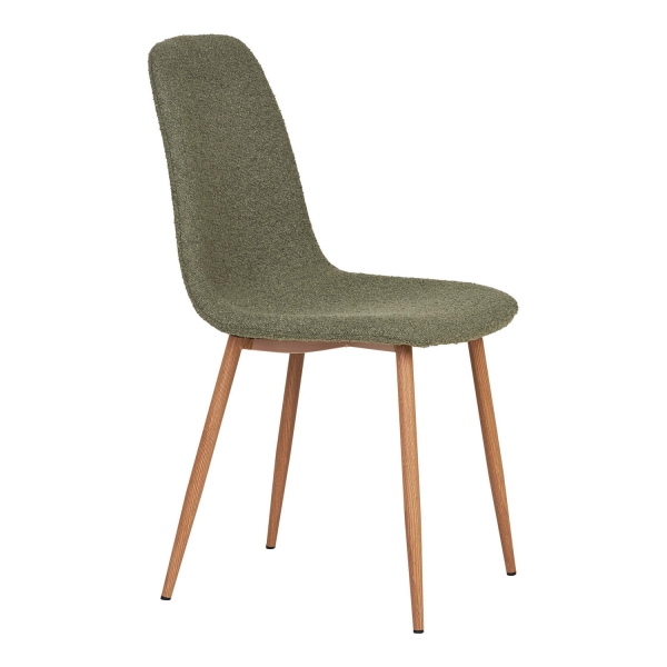Krzesło Stockholm boucle zielone/ naturalne - House Nordic
