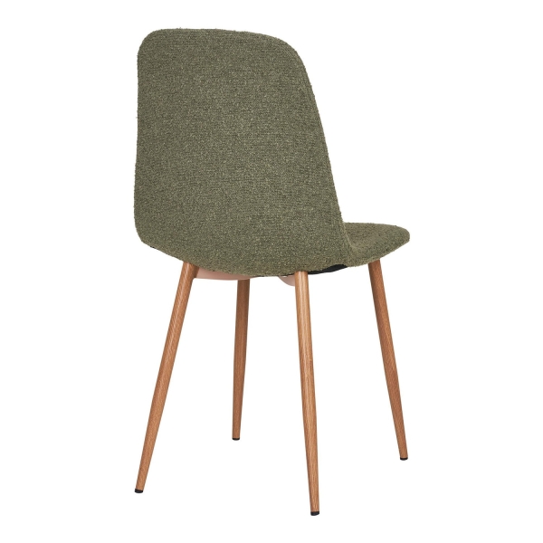 Krzesło Stockholm boucle zielone/ naturalne - House Nordic