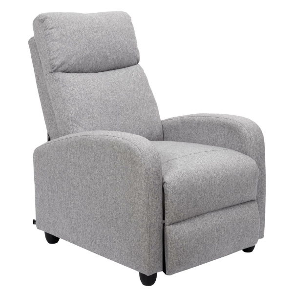 Fotel rozkładany Recliner Dream szary - Intesi