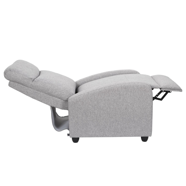 Fotel rozkładany Recliner Dream szary - Intesi