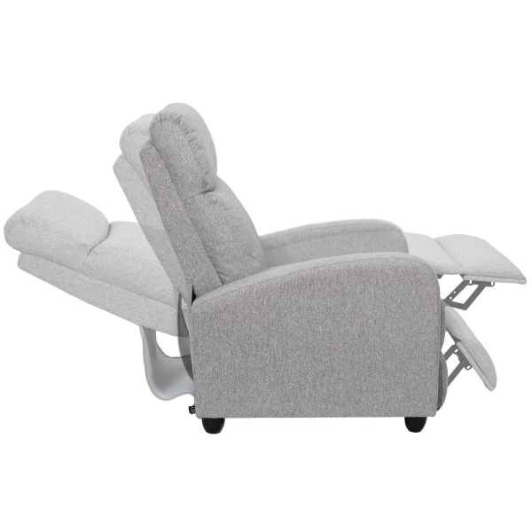Fotel rozkładany Recliner Dream szary - Intesi