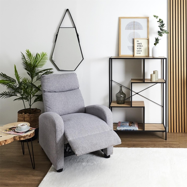 Fotel rozkładany Recliner Dream szary - Intesi