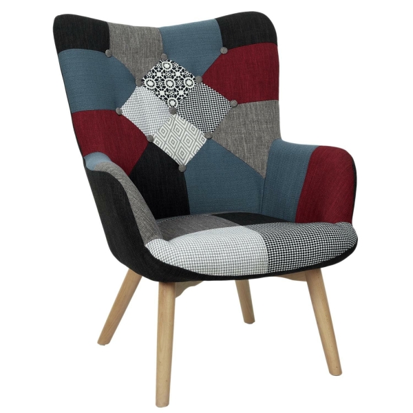 Fotel Uszak szeroki patchwork - Intesi