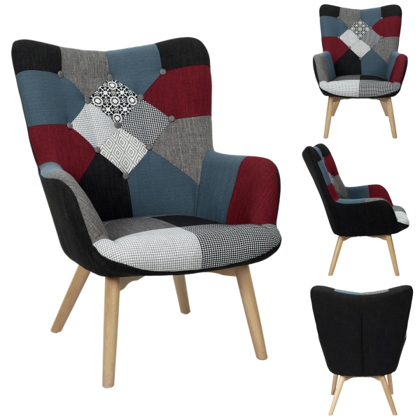 Fotel Uszak szeroki patchwork - Intesi