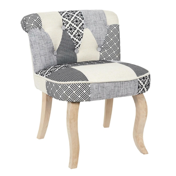 Krzesło Eleonora szara patchwork - Intesi