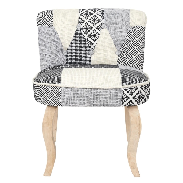 Krzesło Eleonora szara patchwork - Intesi