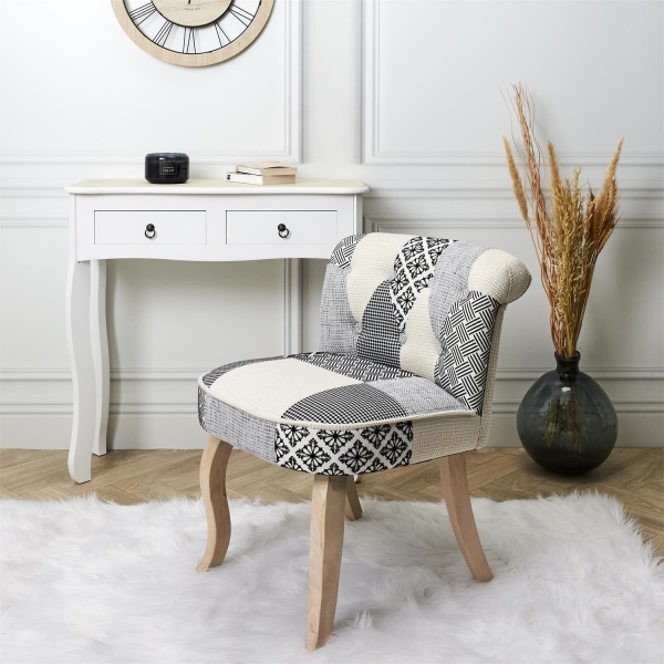 Krzesło Eleonora szara patchwork - Intesi
