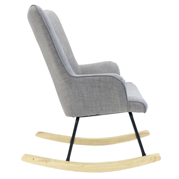 Fotel bujany Helsinki szary - Intesi