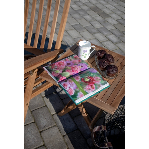 Stolik pomocniczy Bilbao 50x50cm naturalny tekowy - House Nordic