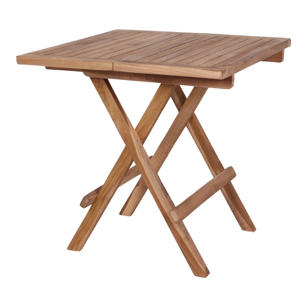 Stolik pomocniczy Bilbao 50x50cm naturalny tekowy - House Nordic