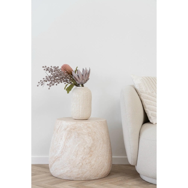 Stolik kawowy Bonn 47cm kamień - House Nordic