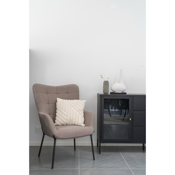 Fotel Glasgow brązowy jasny - House Nordic