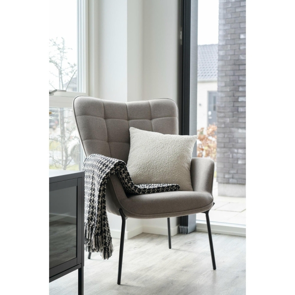 Fotel Glasgow brązowy jasny - House Nordic