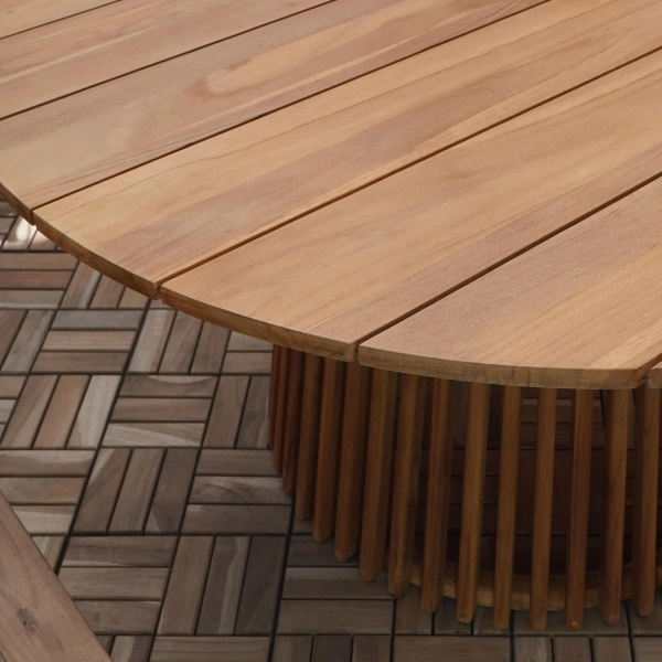 Stół Lorca 120cm tekowy naturalny - House Nordic