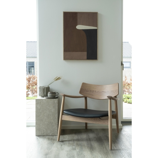 Fotel Olvera dąb naturalny/ czarny - House Nordic