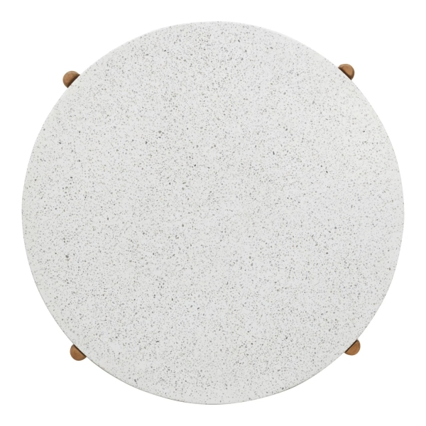 Stolik kawowy Terracina 84,5cm akacja/terrazzo - House Nordic
