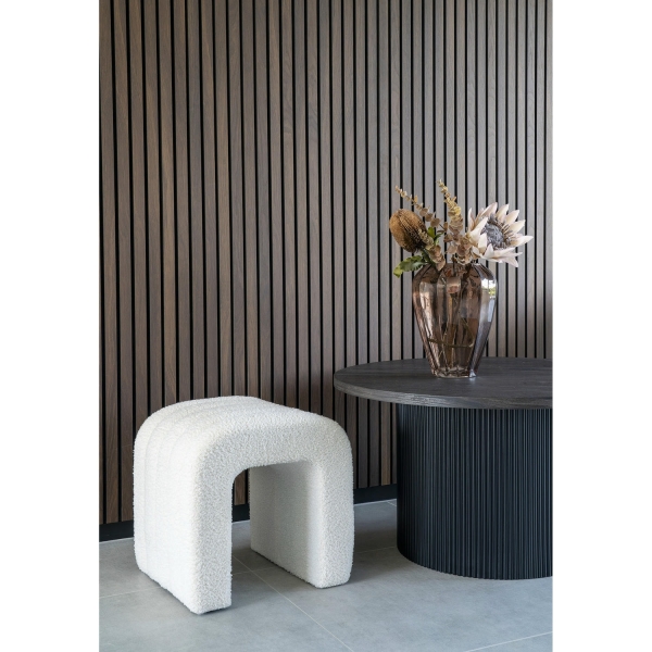 Pufa Colma biała teddy - House Nordic