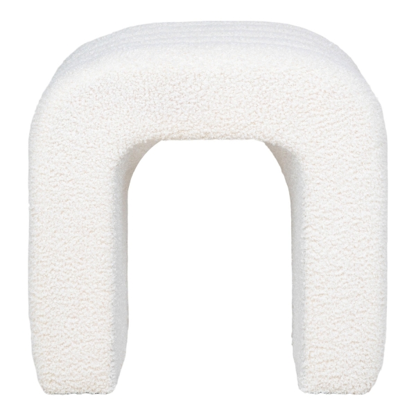 Pufa Colma biała teddy - House Nordic