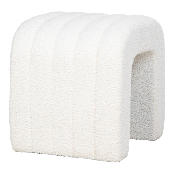 Pufa Colma biała teddy - House Nordic