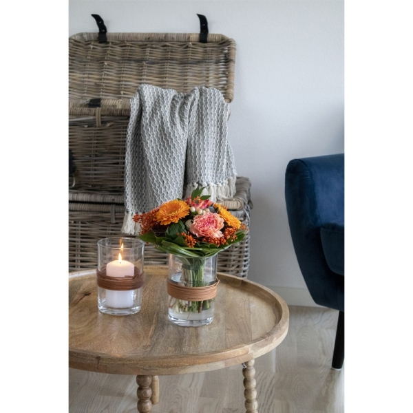 Stolik kawowy Jammu 60cm mango naturalny - House Nordic