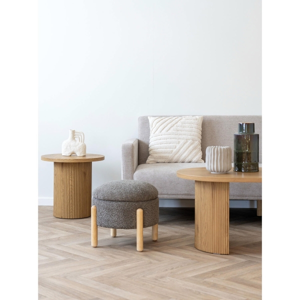 Pufa Medas brązowa/ naturalna - House Nordic
