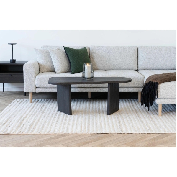 Stolik kawowy Melo 50x100cm brązowy ciemny - House Nordic