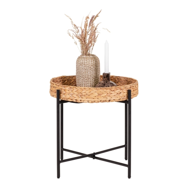 Stolik pomocniczy Naro 50cm naturalny hiacynt - House Nordic